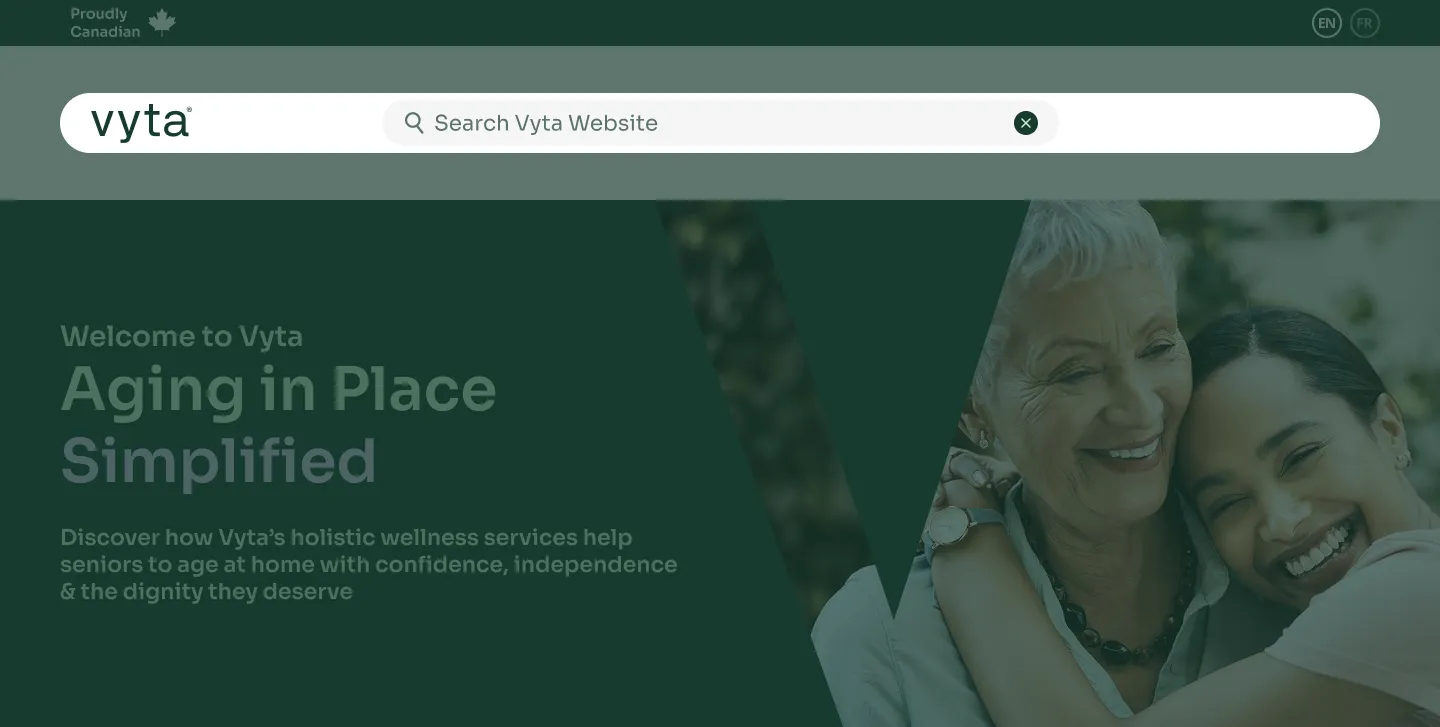 Vyta Search Bar (Active State)